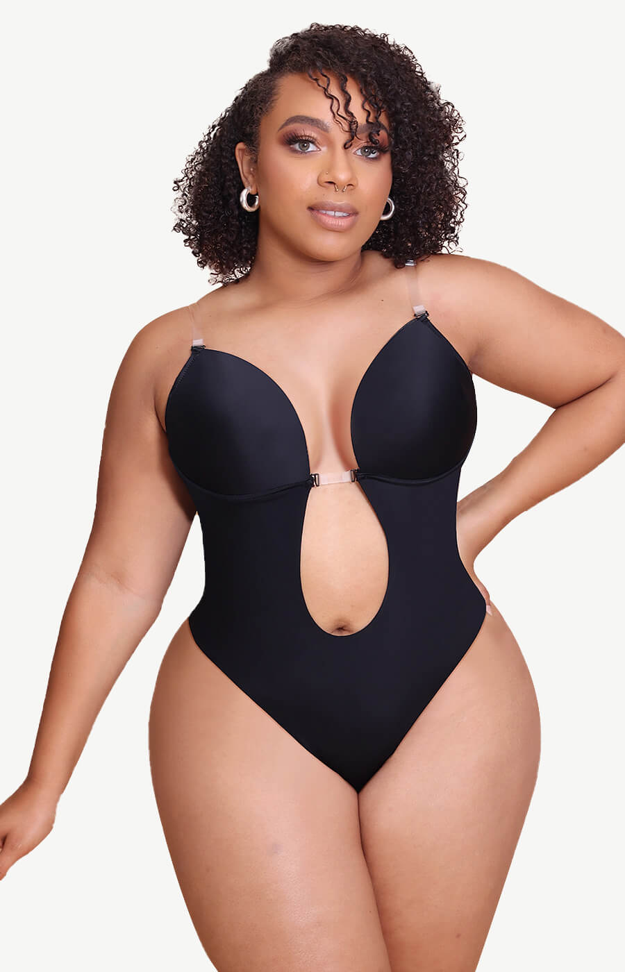 Sexy and comfortable! Get one for you soon- AirSlim Backless U Plunge Thong  Bodysuit. 🙌 L fits well! Use code Happy20 for extra 15% off! 💕, By  Shapellx